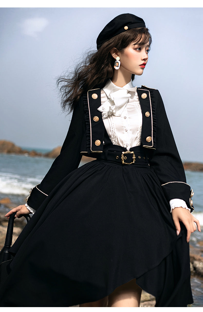 [Pre-order] Tomorrow's Pledge Uniform-style strap skirt setup