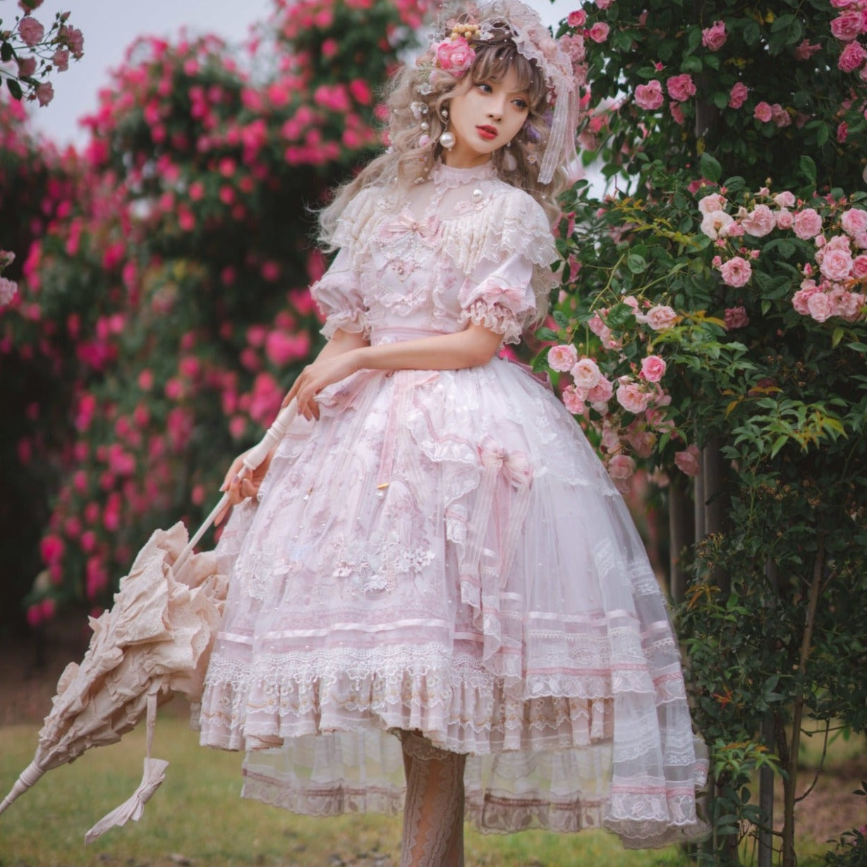 Territory of Sunset Ruffle and Lace Princess Dress