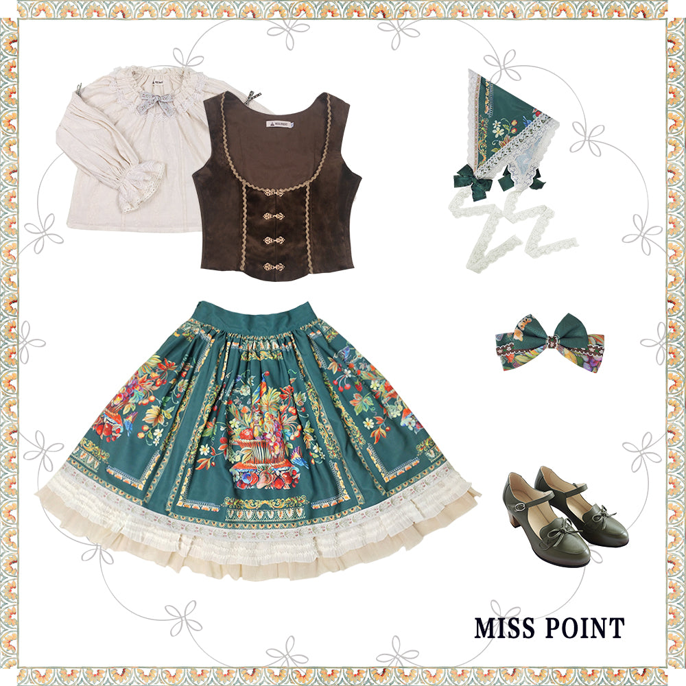 [Pre-order] Bavarian Girl Country-style Skirt [Short Type]