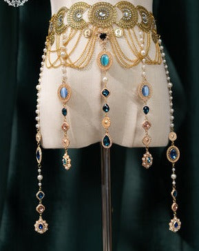 [Simultaneous purchase only] Twilight Egyptian Lolita Coin Belt, Choker