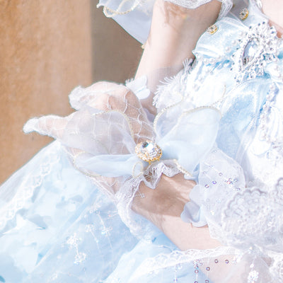 [Simultaneous purchase only] Gorgeous Rococo Dress Veil, Necklace, Gloves