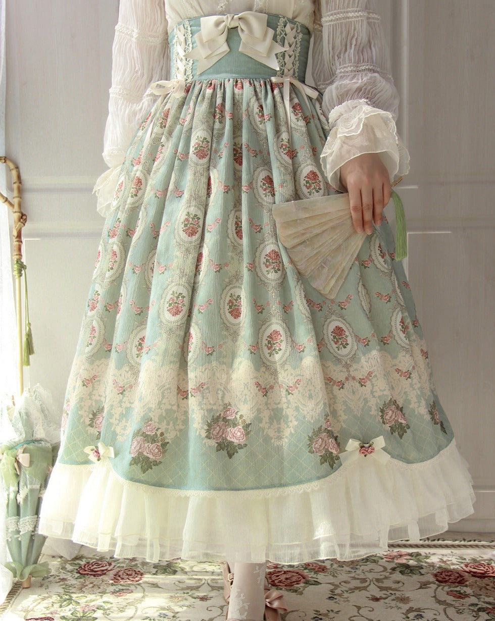 Find fragrance High-waisted skirt with floral print