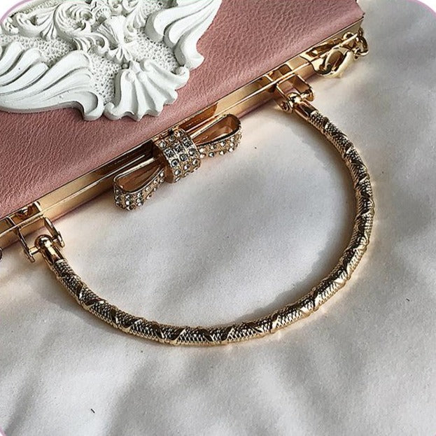 Antique rose chain mini bag