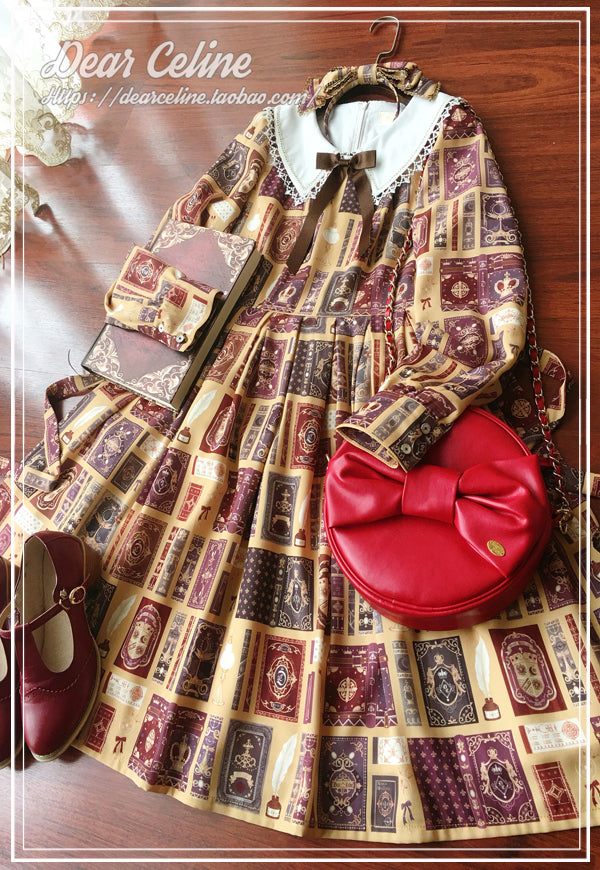Book of Magic printed dress