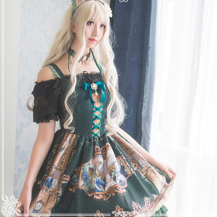 Descent of Angels Dark Elegant Jumper Skirt