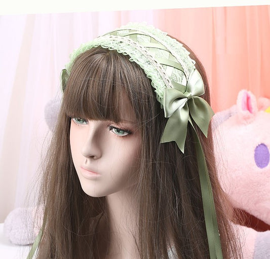 Lace and Ribbon Lolita Headdress 22 Colors