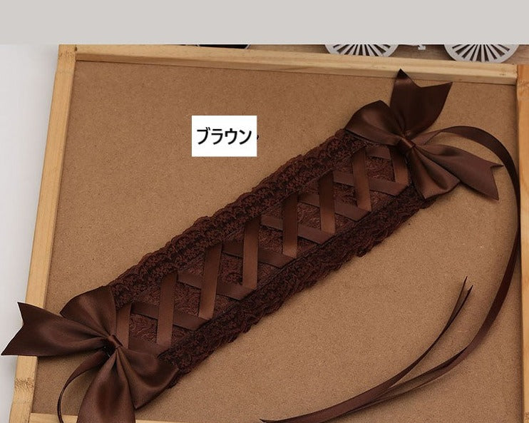 レースとリボンのロリィタヘッドドレス 全22色