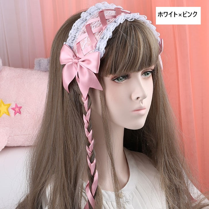 Lace and Ribbon Lolita Headdress 22 Colors