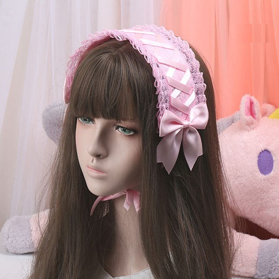 Lace and Ribbon Lolita Headdress 22 Colors