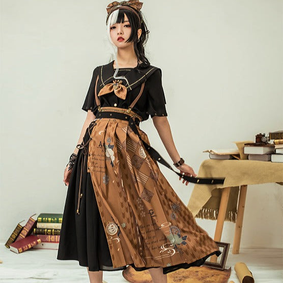 [Outlet] Traveler's Diary Japanese Style Skirt Setup