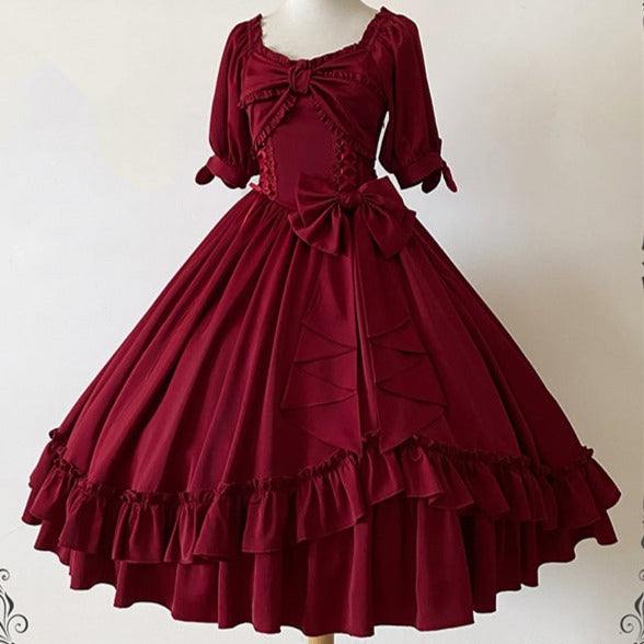 [Pre-order] Elegant French Lolita Ribbon Dress