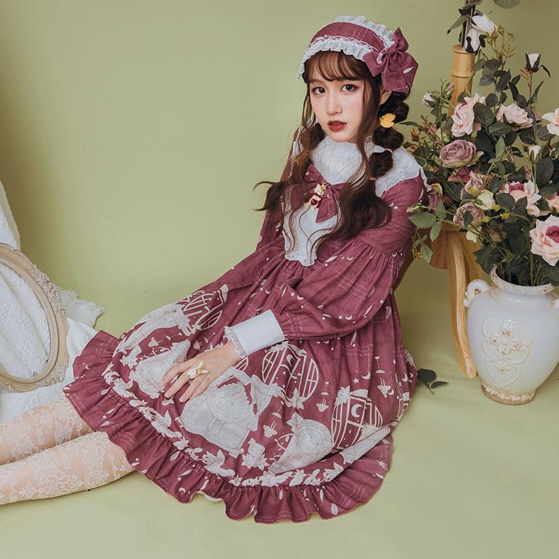 恋する乙女の苺色ドレス - ロリータファッション通販RonRon
