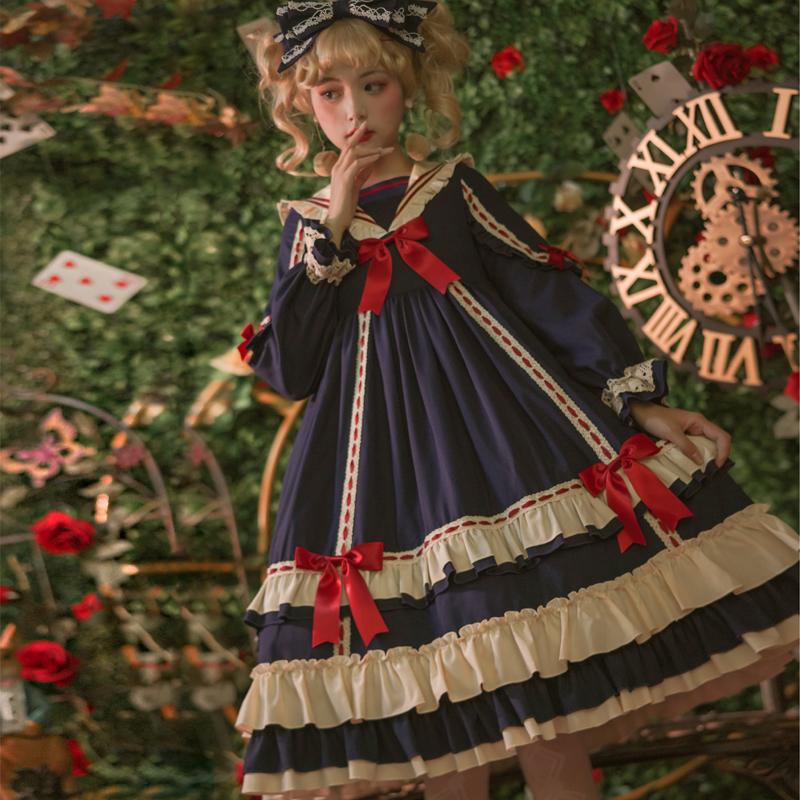 おとぎの国のセーラーリボンドレス - ロリータファッション通販RonRon