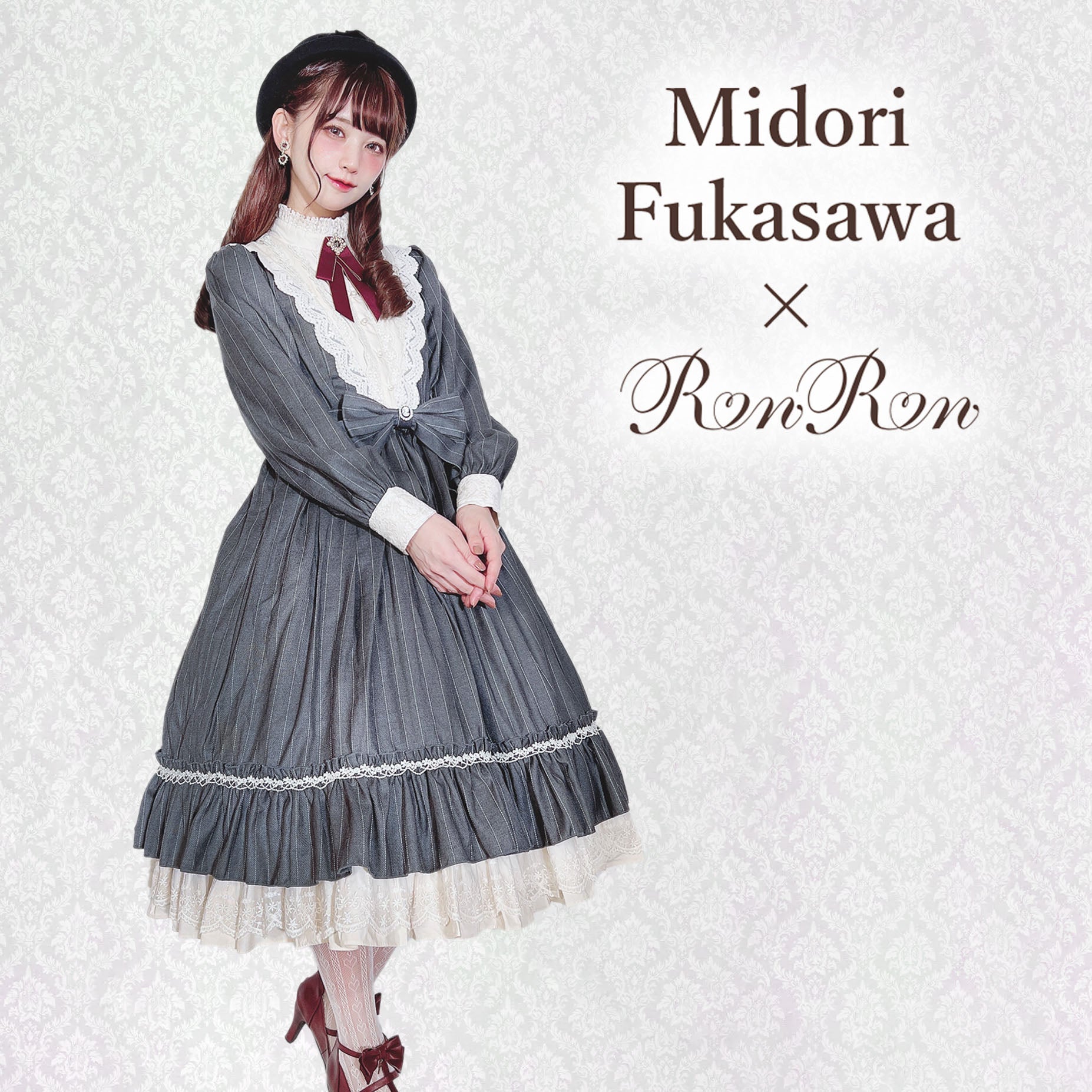 [Pre-order] British Classical Lolita Vertical Striped Dress