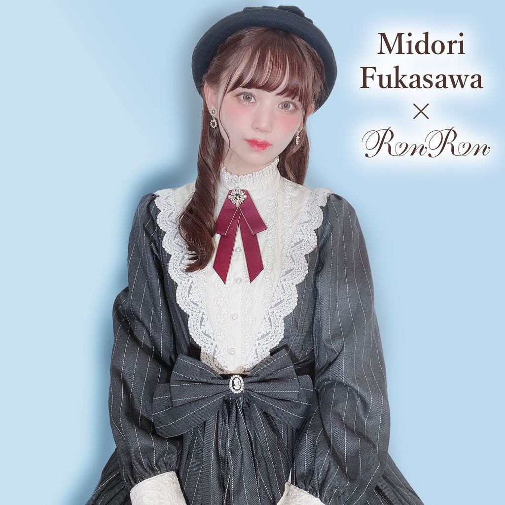 [Pre-order] British Classical Lolita Vertical Striped Dress